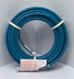 Рукав термопластиковый d=1/4 P=304Бар 15 метров NPSM жёлтый с пружиной 2889